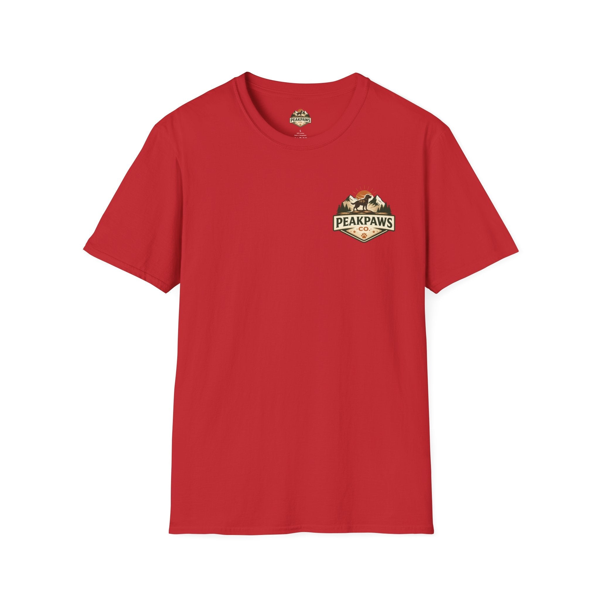 PeakPaws T-Shirt – Outdoor Hiking Graphic Tee for Dog Lovers (Unisex S–2XL, 11 Colors) - PeakPaws Co.