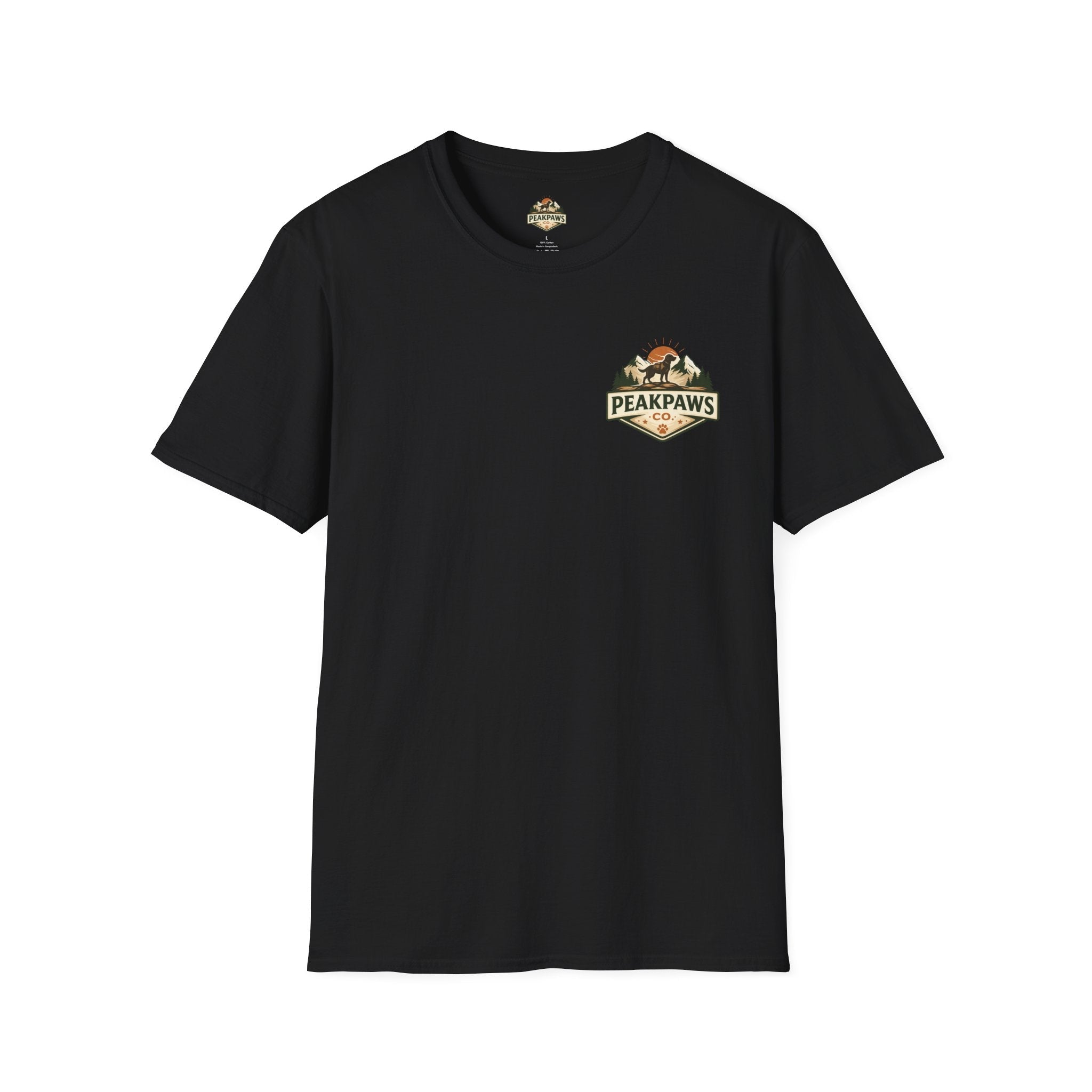PeakPaws T-Shirt – Outdoor Hiking Graphic Tee for Dog Lovers (Unisex S–2XL, 11 Colors) - PeakPaws Co.
