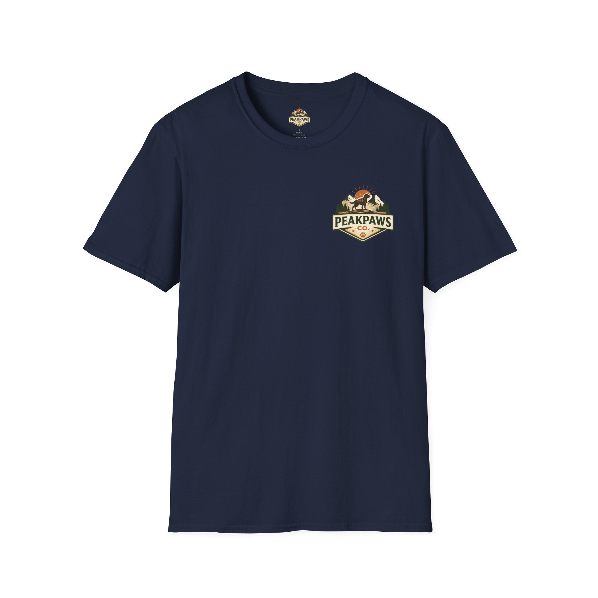PeakPaws T-Shirt – Outdoor Hiking Graphic Tee for Dog Lovers (Unisex S–2XL, 11 Colors) - PeakPaws Co.