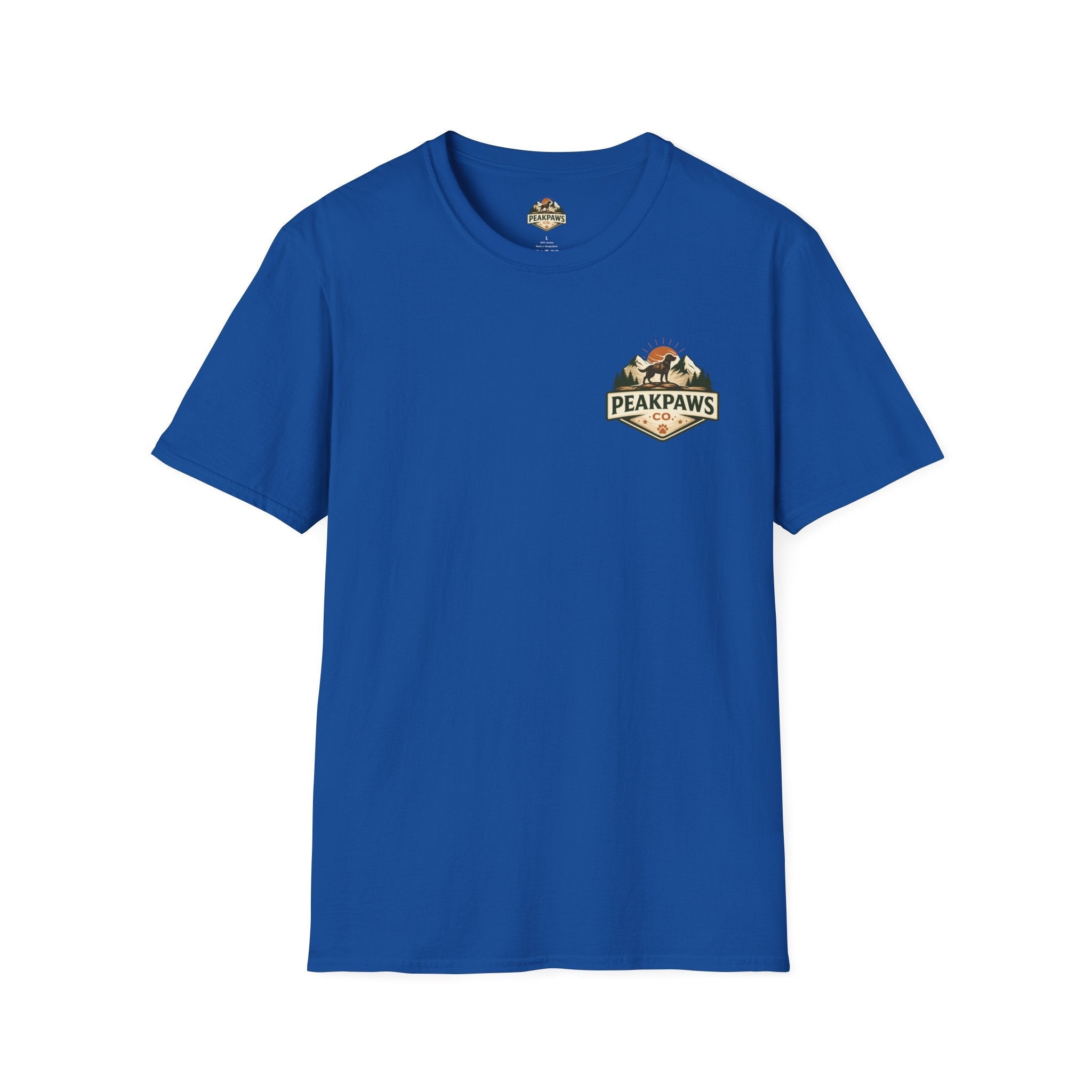 PeakPaws T-Shirt – Outdoor Hiking Graphic Tee for Dog Lovers (Unisex S–2XL, 11 Colors) - PeakPaws Co.