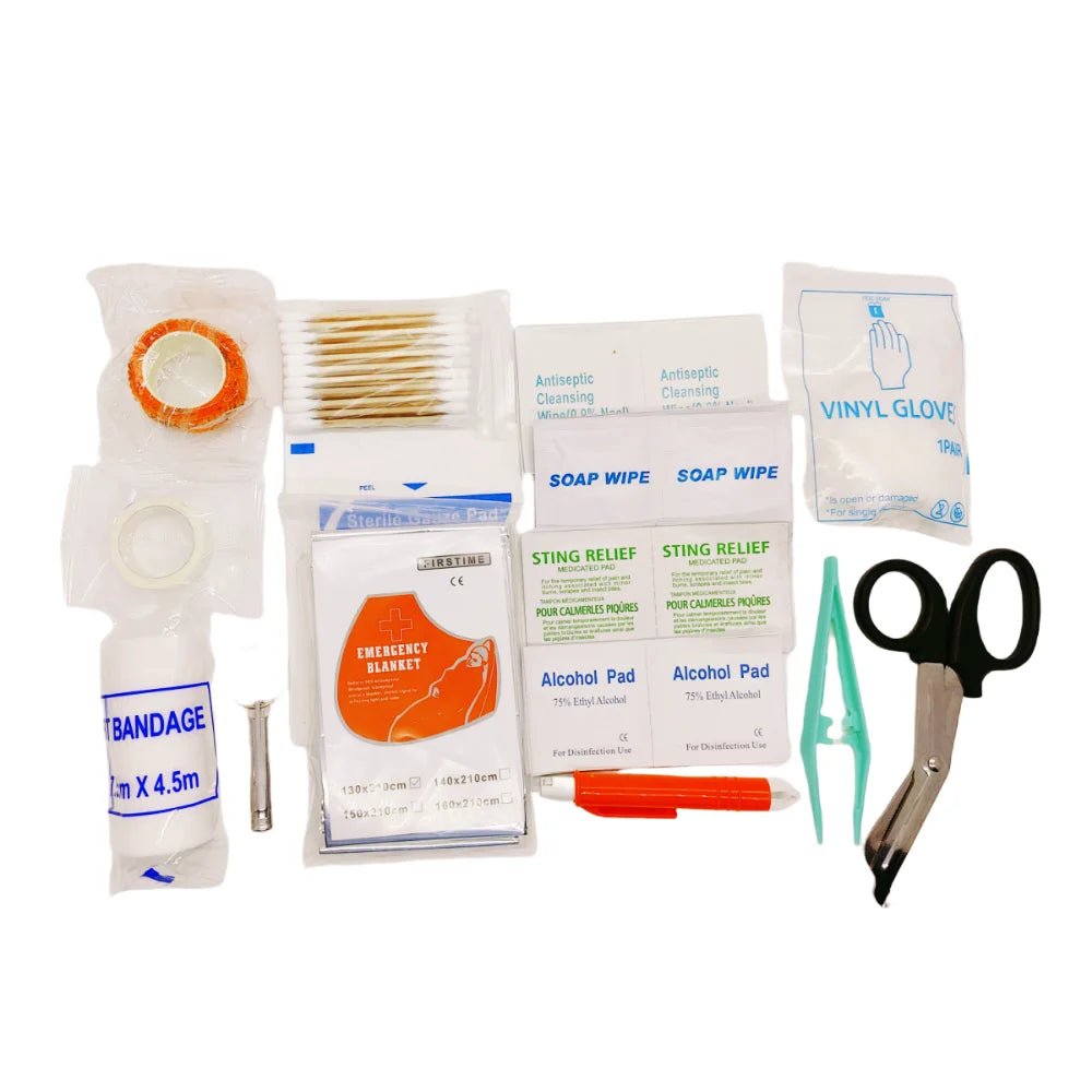 Pet First Aid Kit (58PCS) – Waterproof Reflective Dog Emergency Travel Kit for Hiking, Camping & Outdoor Safety