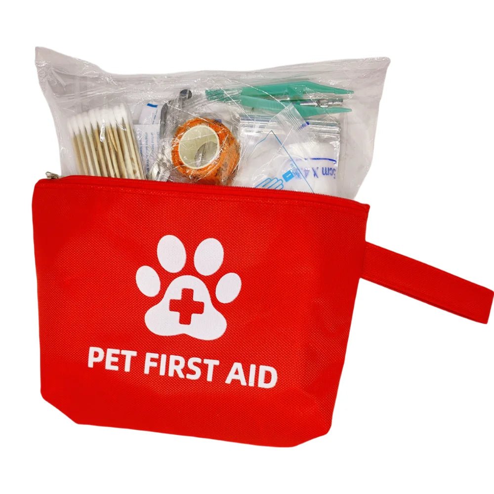 Pet First Aid Kit (58PCS) – Waterproof Reflective Dog Emergency Travel Kit for Hiking, Camping & Outdoor Safety