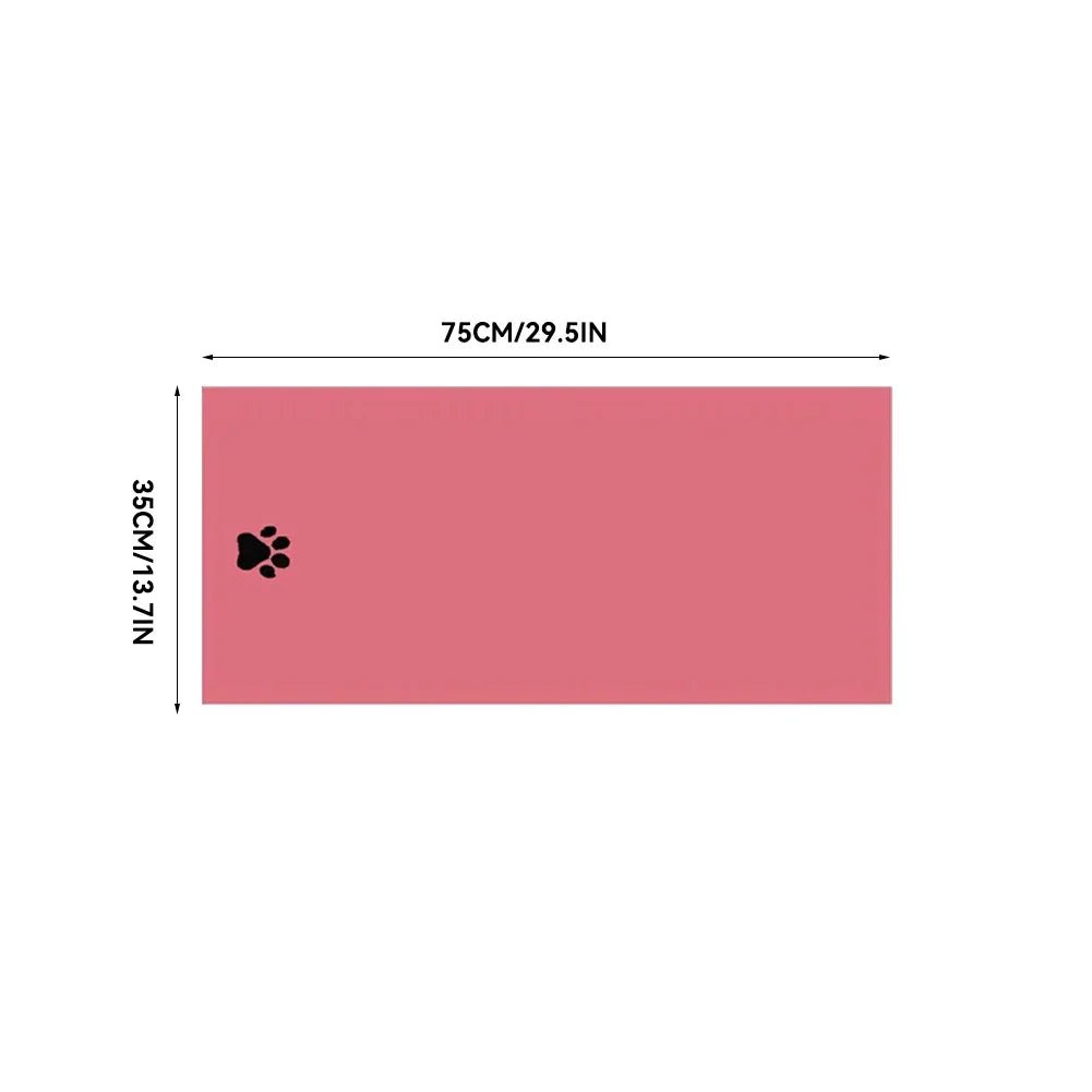 Quick-Dry Microfiber Dog Towel – Ultra Absorbent Pet Bath Towel (2 Sizes) - PeakPaws Co. pink