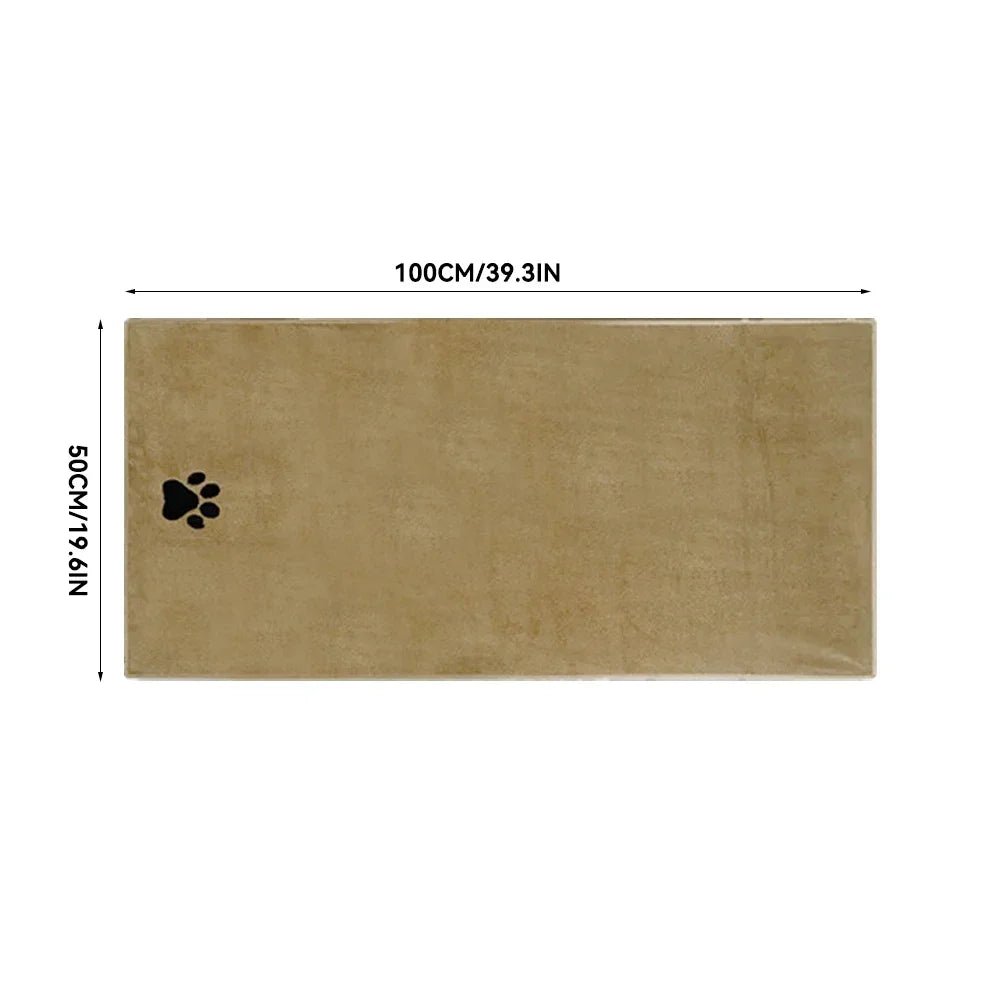 Quick-Dry Microfiber Dog Towel – Ultra Absorbent Pet Bath Towel (2 Sizes) - PeakPaws Co. brown