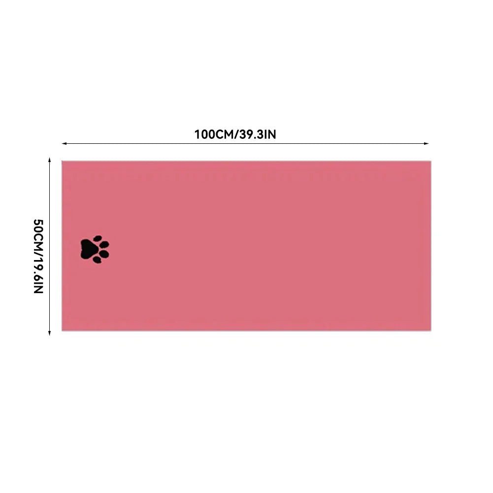 Quick-Dry Microfiber Dog Towel – Ultra Absorbent Pet Bath Towel (2 Sizes) - PeakPaws Co. pink