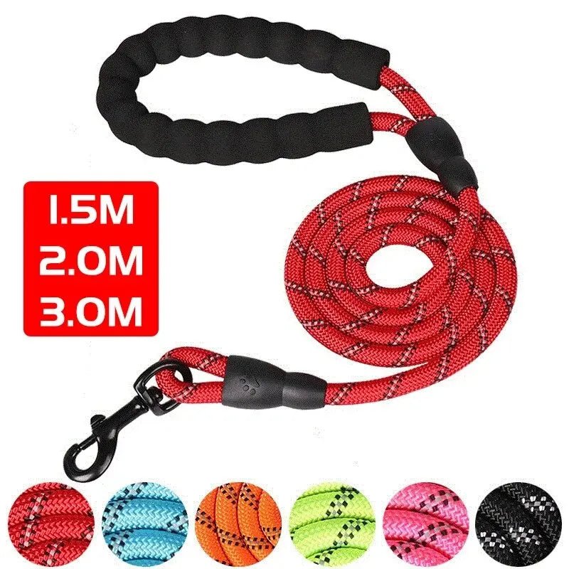 Reflective Heavy Duty Dog Leash with Padded Handle - PeakPaws Co.