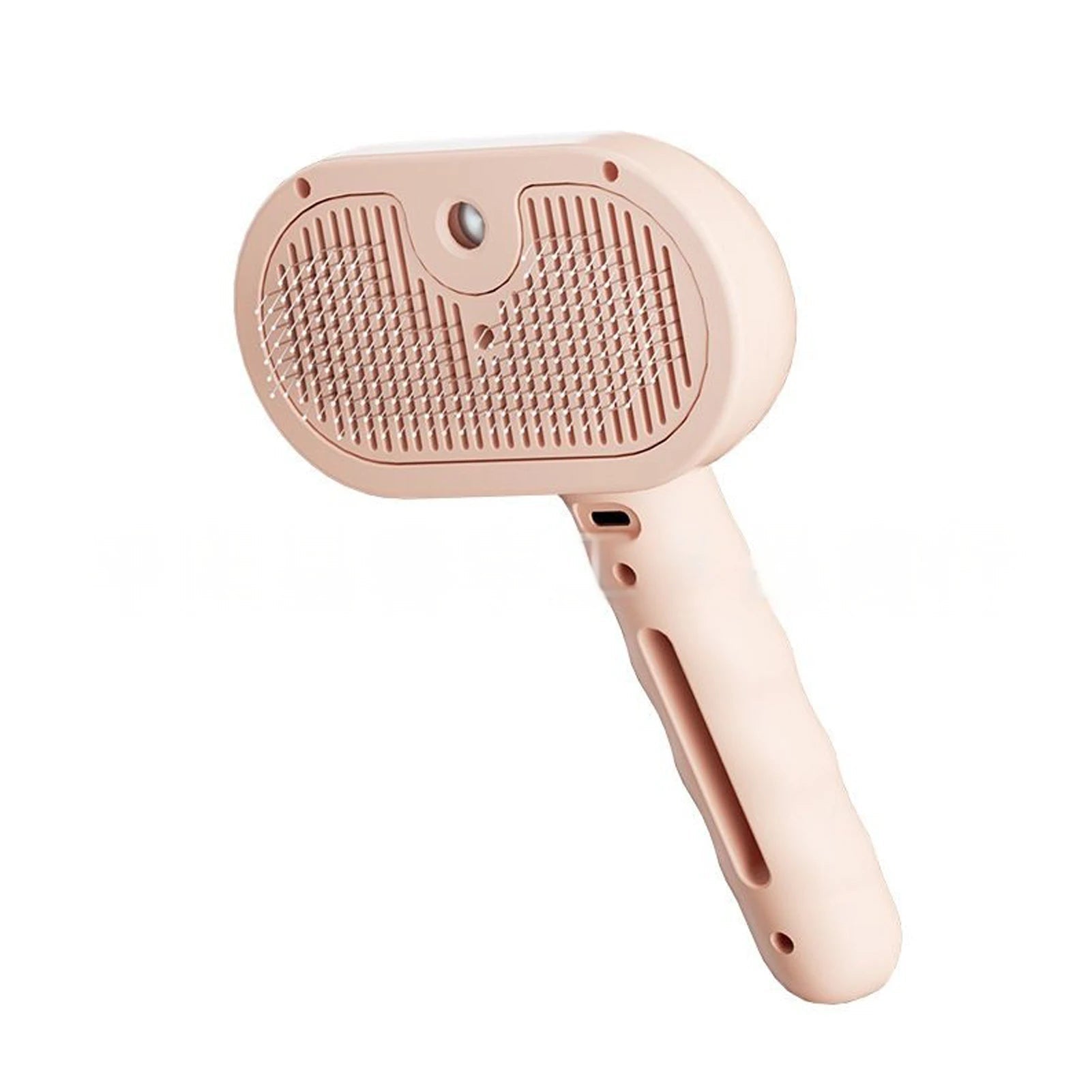 pink Steam Dog Grooming Brush – USB Rechargeable Deshedding Comb with Spray - PeakPaws Co.