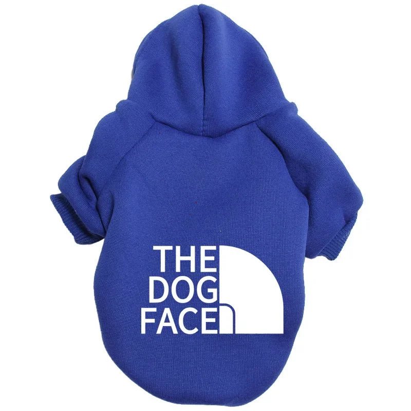 The Dog Face Hoodie – Warm Dog Sweatshirt for Small to Large Dogs (Up to 80 lbs, 5 Colors) - PeakPaws Co. blue