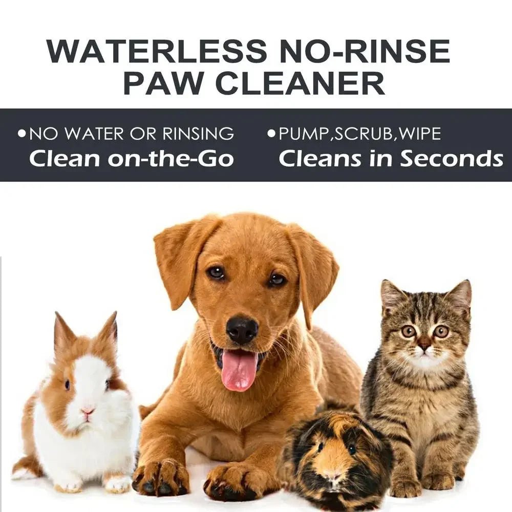 Waterless Dog Paw Cleaner Foam with Brush – Portable No-Rinse Paw Wash (100ml) - PeakPaws Co.
