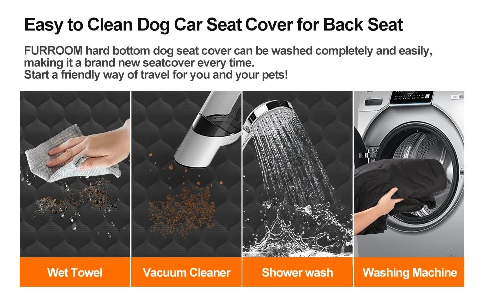 Waterproof Dog Car Backseat Cover/Hammock with Mesh - PeakPaws Co.