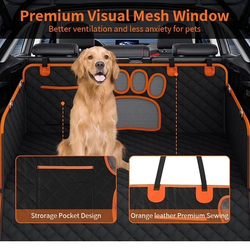 Waterproof Dog Car Seat Cover/Hammock with Mesh Window - PeakPaws Co.
