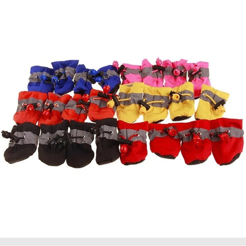 Waterproof Dog Rain Boots (4-Pack) – Anti-Slip Paw Protectors for Hiking, Rain & Mud - PeakPaws Co.