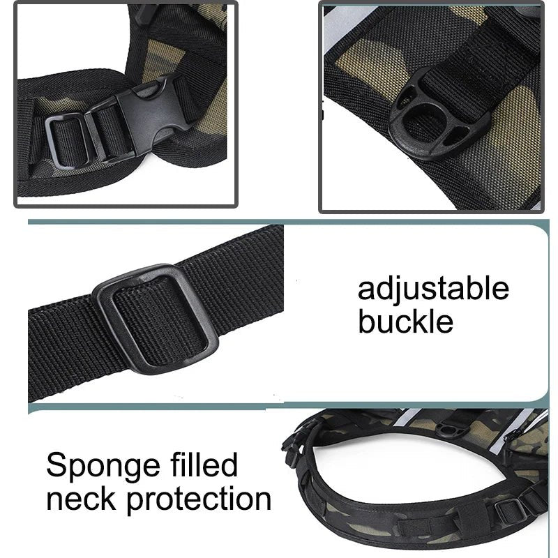 Waterproof Dog Saddle Backpack – Reflective Tactical Dog Pack with Storage (6 Colors) - PeakPaws Co.